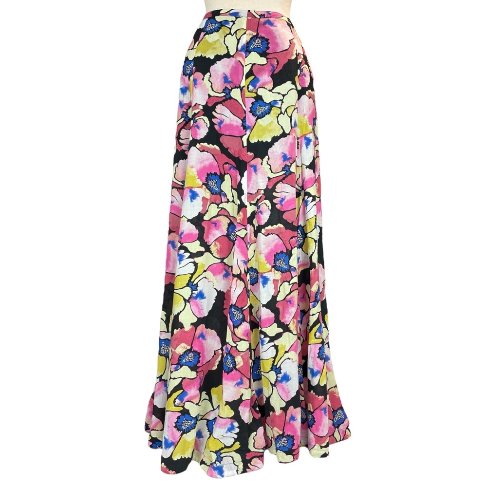 Free People Hot Tropics Maxi Skirt in Multicolor Floral Print Size 0 - Picture 5 of 16